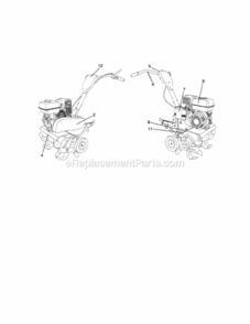 Page F Diagram and Parts List for 917299210  Craftsman Tiller