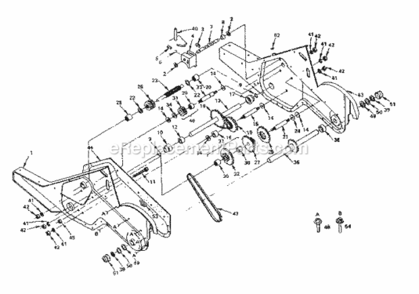 Page E Diagram and Parts List for 917299253  Craftsman Tiller