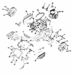 Page A Diagram and Parts List for 917299640  Craftsman Tiller