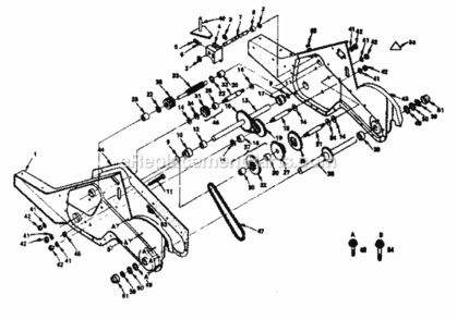 Page D Diagram and Parts List for 917299640  Craftsman Tiller