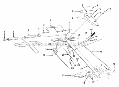Page A Diagram and Parts List for 917299641  Craftsman Tiller