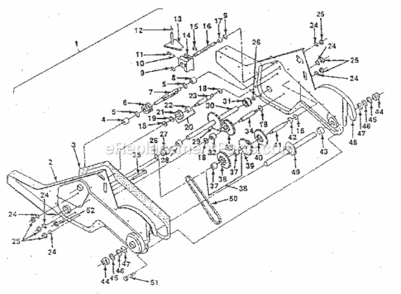 Page C Diagram and Parts List for 917299642  Craftsman Tiller