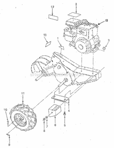Page D Diagram and Parts List for 917299642  Craftsman Tiller