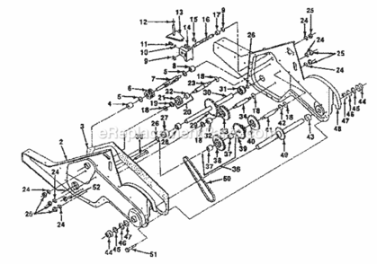 Page D Diagram and Parts List for 917299691  Craftsman Tiller