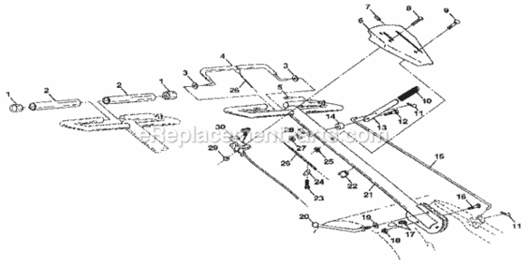 Page A Diagram and Parts List for 917299853  Craftsman Tiller