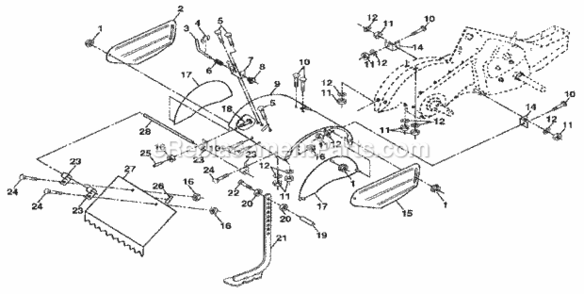 Part Location Diagram of 108710X459 Craftsman Shield Right Hand