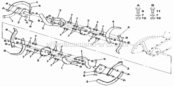 Page F Diagram and Parts List for 917299880  Craftsman Tiller