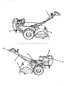Page G Diagram and Parts List for 917299882  Craftsman Tiller