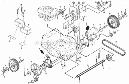 Page B Diagram and Parts List for 917327131  Craftsman Lawn Mower