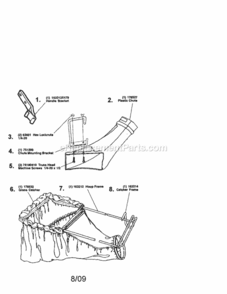 Page A Diagram and Parts List for 917330721  Craftsman Lawn Tractor Accessories