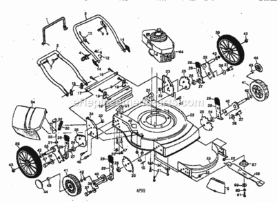 Part Location Diagram of 700869X479 Craftsman Front Baffle