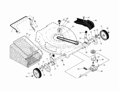 Page B Diagram and Parts List for 917370430  Craftsman Lawn Mower