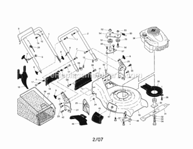 Page A Diagram and Parts List for 917370530  Craftsman Lawn Mower