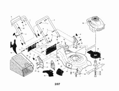 Page A Diagram and Parts List for 917370533  Craftsman Lawn Mower