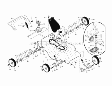 Page B Diagram and Parts List for 917370540  Craftsman Lawn Mower