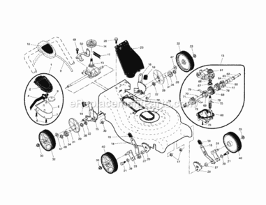Page B Diagram and Parts List for 917370563  Craftsman Lawn Mower