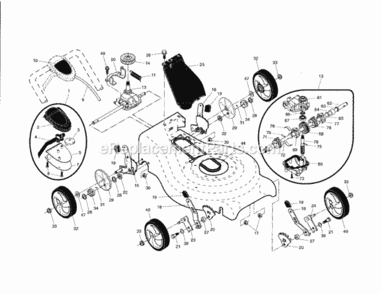 Page B Diagram and Parts List for 917370565  Craftsman Lawn Mower