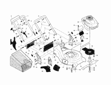 Page A Diagram and Parts List for 917370584  Craftsman Lawn Mower