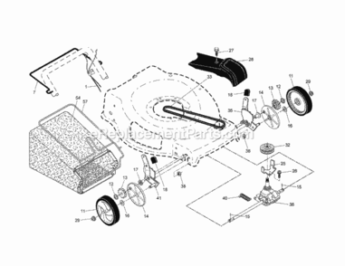 Page B Diagram and Parts List for 917370620  Craftsman Lawn Mower