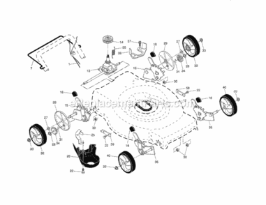 Part Location Diagram of 583628201 Craftsman Drive Cable