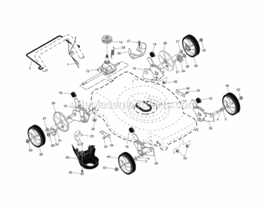 Page B Diagram and Parts List for 917370701  Craftsman Lawn Mower