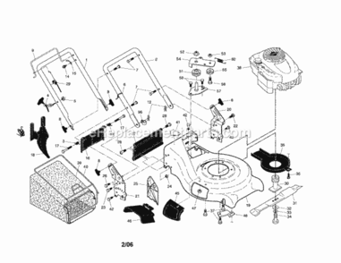 Page A Diagram and Parts List for 917370720  Craftsman Lawn Mower
