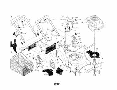 Page A Diagram and Parts List for 917370722  Craftsman Lawn Mower