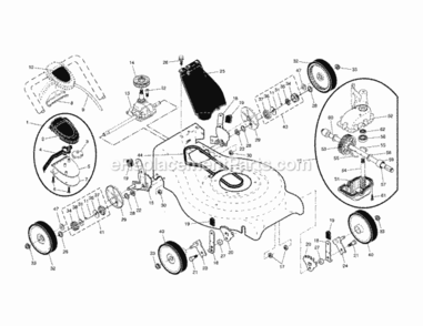 Page B Diagram and Parts List for 917370722  Craftsman Lawn Mower