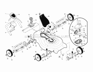 Page B Diagram and Parts List for 917370730  Craftsman Lawn Mower