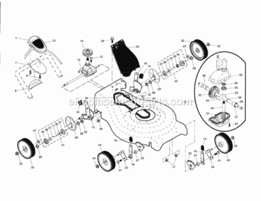 Page B Diagram and Parts List for 917370732  Craftsman Lawn Mower