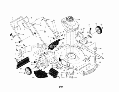 Page A Diagram and Parts List for 917370810  Craftsman Lawn Mower