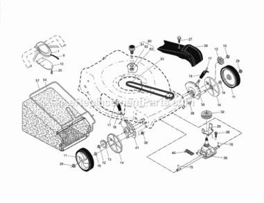 Page B Diagram and Parts List for 917370870  Craftsman Lawn Mower