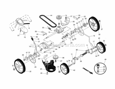 Part Location Diagram of 585281901 Husqvarna Adjuster.arm.asm.lt.sp.hw.bzp