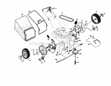 Page B Diagram and Parts List for 917371020  Craftsman Lawn Mower