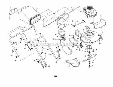 Part Location Diagram of 184569 Craftsman Nut.Hex.1/4-