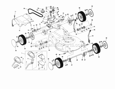 Part Location Diagram of 195326 Craftsman Engine Pulley Assemb...