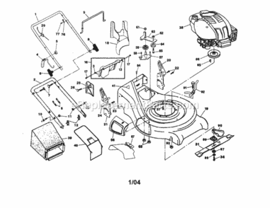 Part Location Diagram of 187109X479 Craftsman Handle Bracket Assembly
