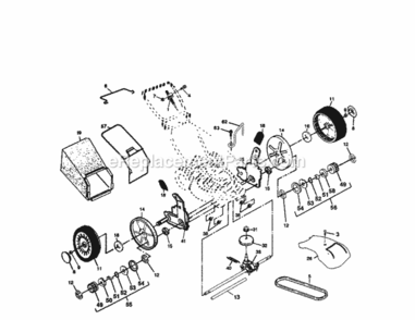 Page B Diagram and Parts List for 917371491  Craftsman Lawn Mower