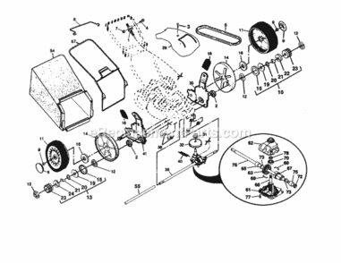 Page B Diagram and Parts List for 917371500  Craftsman Lawn Mower