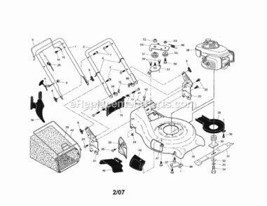 Page A Diagram and Parts List for 917371541  Craftsman Lawn Mower
