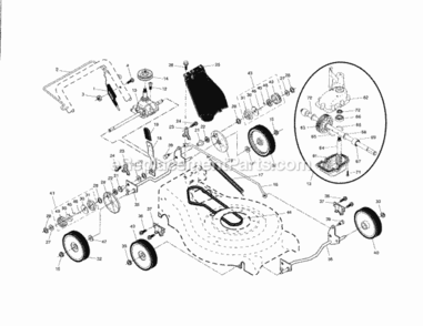 Page B Diagram and Parts List for 917371541  Craftsman Lawn Mower