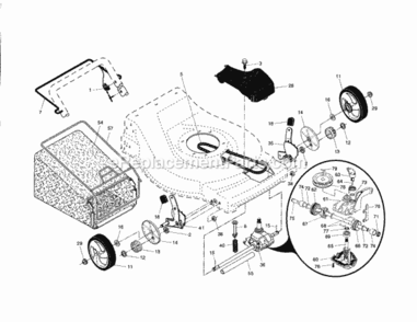 Page B Diagram and Parts List for 917371602  Craftsman Lawn Mower