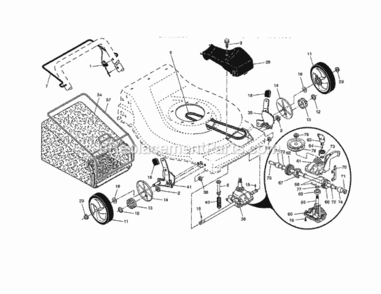 Page B Diagram and Parts List for 917371623  Craftsman Lawn Mower