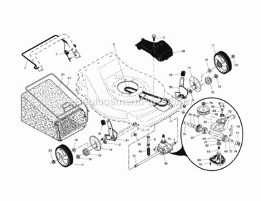Page B Diagram and Parts List for 917371624  Craftsman Lawn Mower
