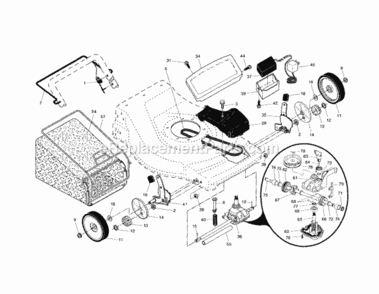 Page B Diagram and Parts List for 917371631  Craftsman Lawn Mower