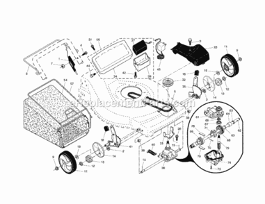 Page B Diagram and Parts List for 917371662  Craftsman Lawn Mower