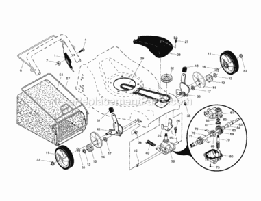Part Location Diagram of 532407816 Husqvarna Drive Control Cable