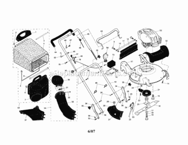 Page A Diagram and Parts List for 917371801  Craftsman Lawn Mower