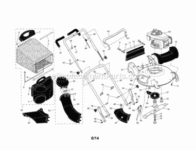 Page A Diagram and Parts List for 917371813  Craftsman Lawn Mower