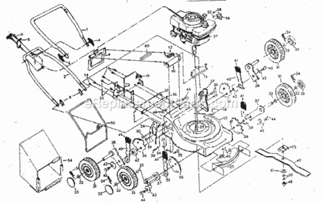 Page A Diagram and Parts List for 917372110  Craftsman Lawn Mower